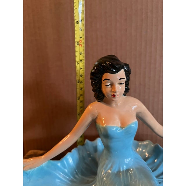 Large Vintage Lady Trinket / Candy Dish For Sale - Image 10 of 12