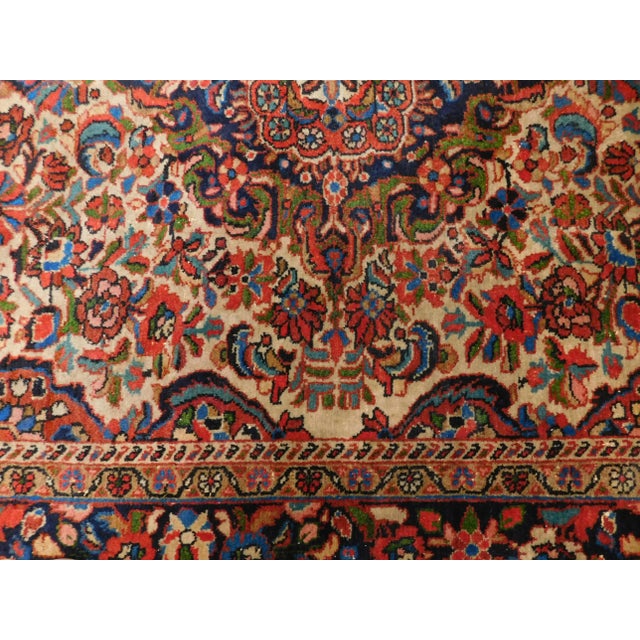 1940s 1940s Hand Made Persian Rug 4'10"x 7' For Sale - Image 5 of 12