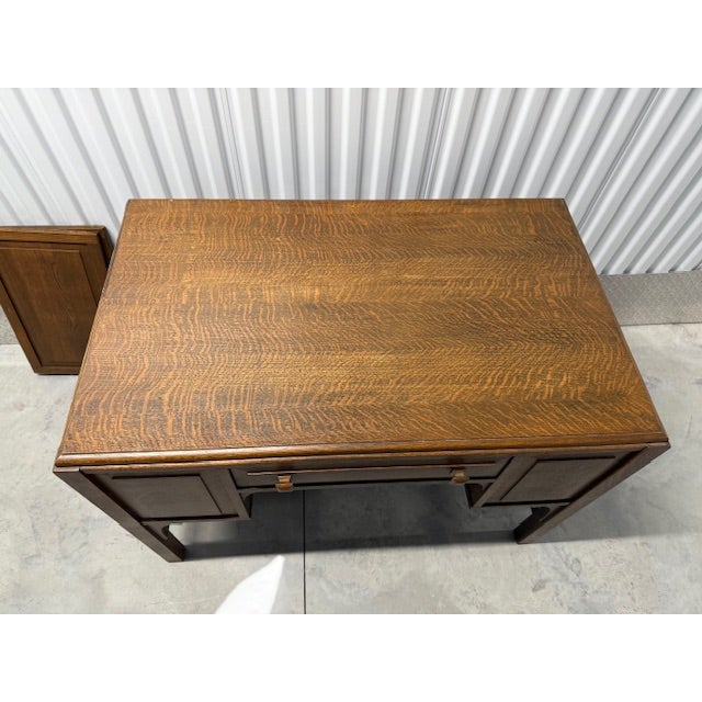 Traditional 1920s Auglaize Arnold Library Desk For Sale - Image 3 of 17