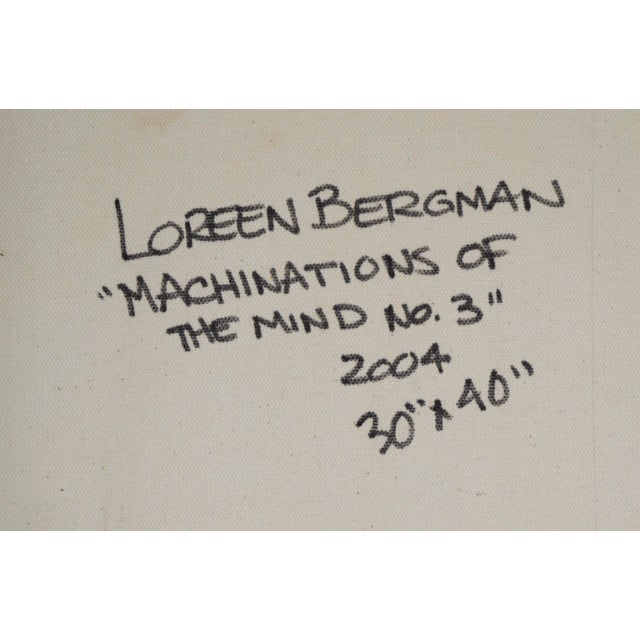 "Machinations of the Mind No. 3" - Abstract Surrealist Landscape in Oil by Loreen Hewitt-Hackett For Sale - Image 10 of 11