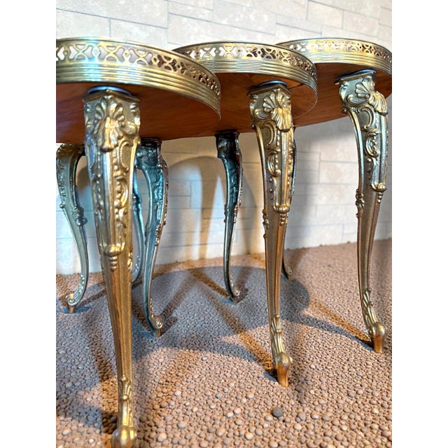 Antique Side Tables, 1890s, Set of 3 For Sale - Image 5 of 6