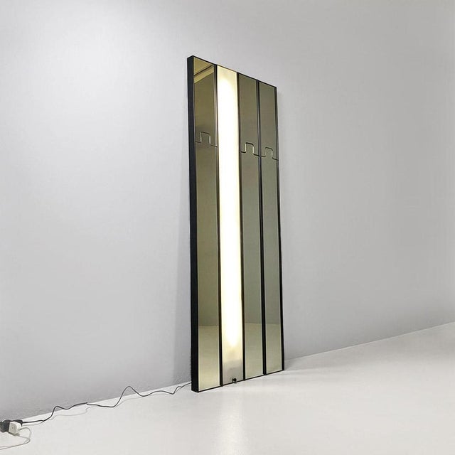 Modular Wall Mirrors with Gronda Lamp by Luciano Bertoncini for Elco, 1970s, Set of 4 For Sale - Image 3 of 18