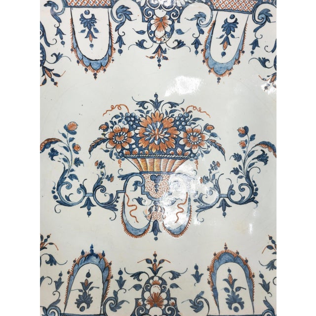 18th Century French Cashmire Palette Faience Platter For Sale In New York - Image 6 of 13