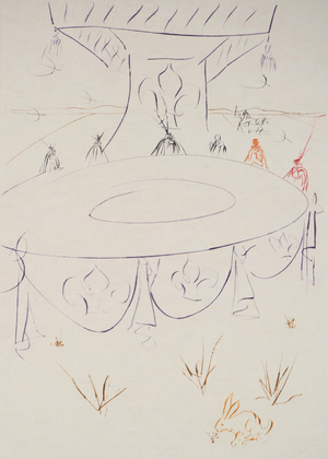 Salvador Dali, Lady Godiva, 1983, Original Lithograph