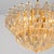 Venini Style Clear Gold Glass Messing Chandelier, 1970 For Sale - Image 6 of 14