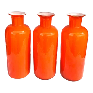 Contemporary Cased Glass Vases- Set of 3