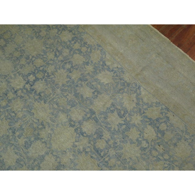 Blue Vintage Zabihi Collection Light Blue East Turkestan Rug For Sale - Image 8 of 9