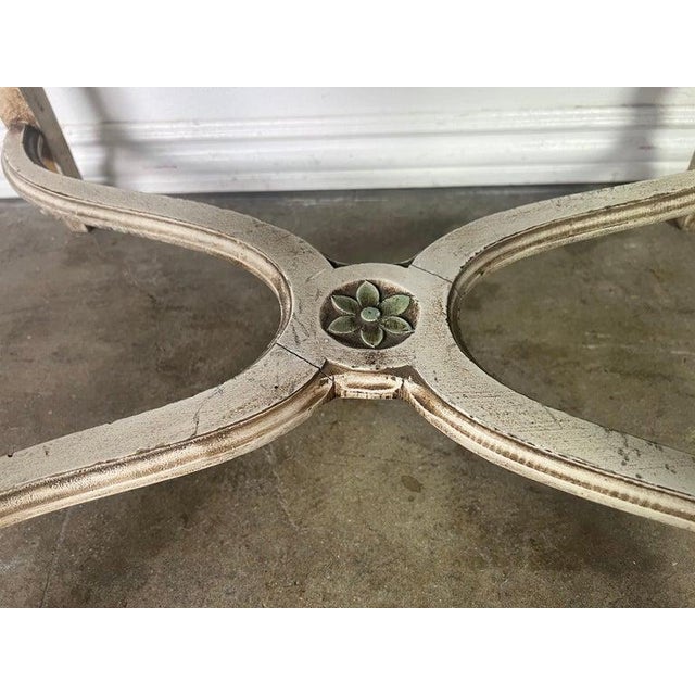 Set of Four French Louis XV Painted Dining C. 1900 For Sale - Image 16 of 18