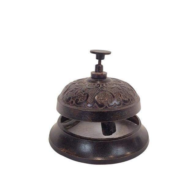 Art Nouveau Hotel Bell in Metal For Sale - Image 10 of 10