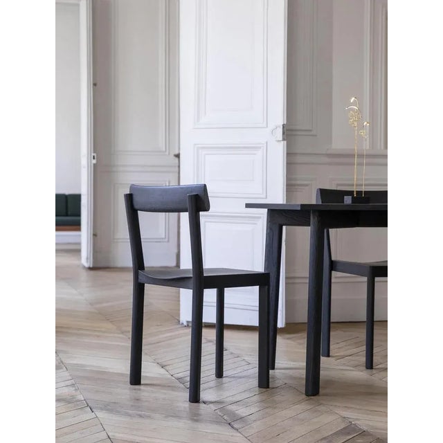 Wood Galta Chairs in Black Oak by Kann Design, Set of 6 For Sale - Image 7 of 11