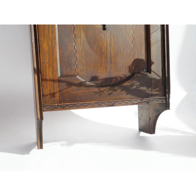 1930s Vintage Wall Cabinet with Marquetry Details, 1930s For Sale - Image 5 of 13