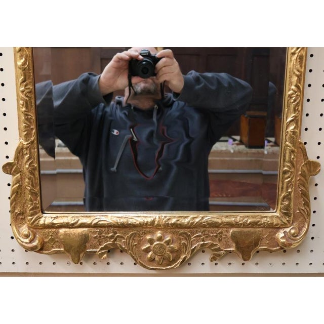 1990s 1990s Friedman Brothers Gold Beveled Chippendale Style Colonial Williamsburg Mirror For Sale - Image 5 of 9