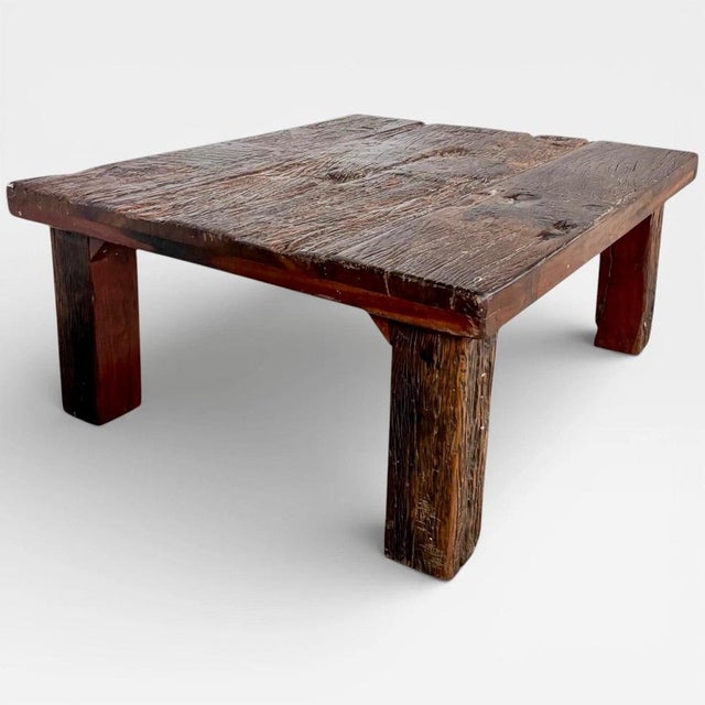 Mid-Century Modern Brutalist Driftwood Chunky Coffee Table For Sale - Image 10 of 10
