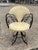 Hollywood Regency Vintage Hollywood Regency Wrought Iron Butterfly Swivel Dining Chairs - Set of 4 For Sale - Image 3 of 12