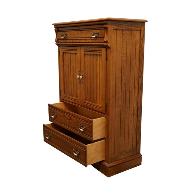 Brown Lexington Furniture Recollections Collection Rustic Country French 40" Door Chest 468-309 For Sale - Image 8 of 14