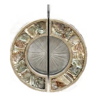 Jonathan Adler Talitha Cabinet in Nickel For Sale