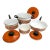 1960's Enamel Cooking Pot Set - 4 Piece For Sale