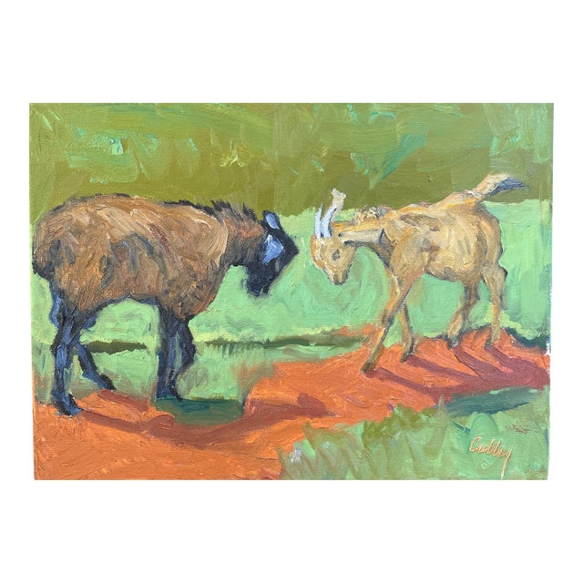 Red Dirt Goats Painting For Sale