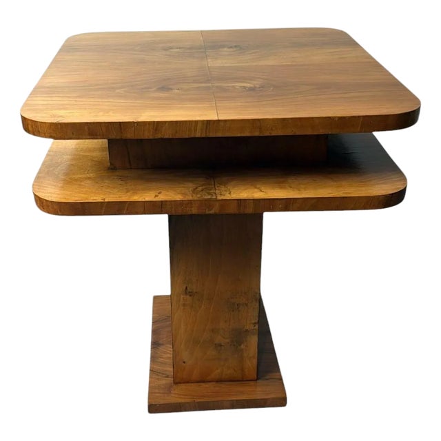 1930s Art Deco French Square Occasional Table For Sale