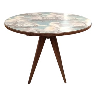 Round Dining Table, 1950s For Sale