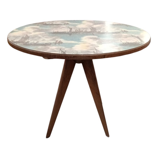 Round Dining Table, 1950s For Sale