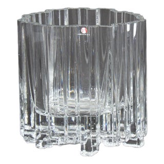 Tapio Wirkkala 1970s “Arcadia” Iittala Crystal Vase For Sale