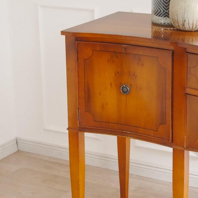 Vintage Biedermeier-Style Sideboard with Curved Cherrywood Drawer For Sale - Image 6 of 18