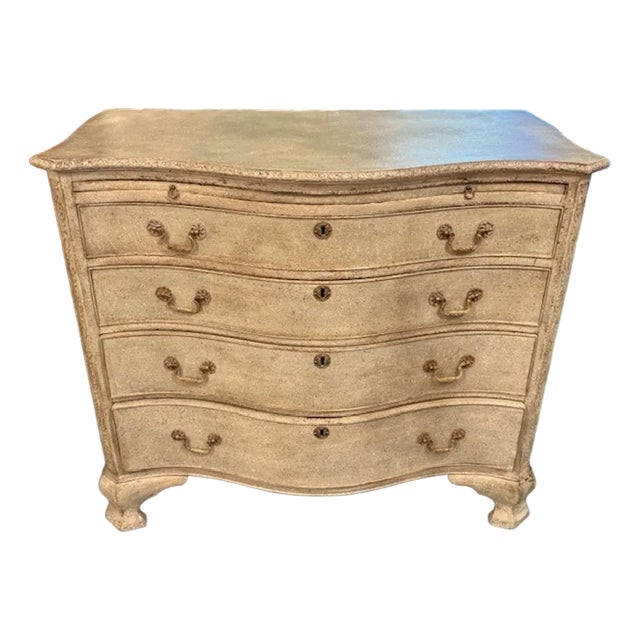 19th Century Swedish Gustavian Grey Chest For Sale