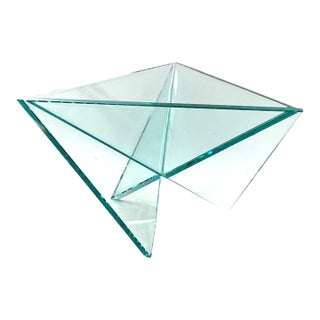 Postmodern Molded Glass Bowl / Centerpiece, Rsvp Italy 1980s For Sale