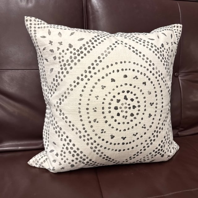 Contemporary Serena & Lily Camille Diamond Medallion Pillow For Sale - Image 3 of 12