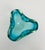 1960s Murano Style Blue Green Glass Ashtray Catchall Art Glass Bowl For Sale - Image 9 of 11