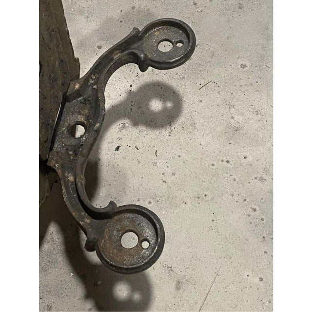 Gothic Antique Gothic Tudor Sconce Plate Base Part Double Arm For Sale - Image 3 of 6