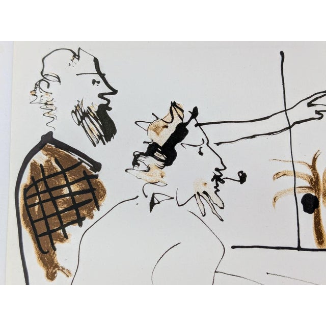 Pablo Picasso - The Artist Studio - Color lithograph, 1966 - Secrets d'alcove d'un atelier 1966. Original hand mounted...