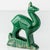Art Deco Saint-Clément Emerald Green Ceramic Deer Sculpture by Charles Lemanceau, France, 1930s For Sale - Image 3 of 10