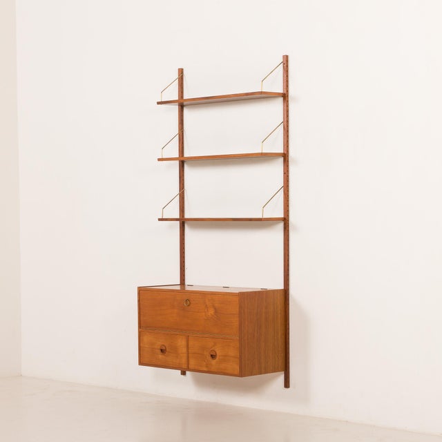 Mid-Century Modern Teak Shelving Unit by Hansen and Guldborg, Denmark, 1960s For Sale - Image 3 of 18
