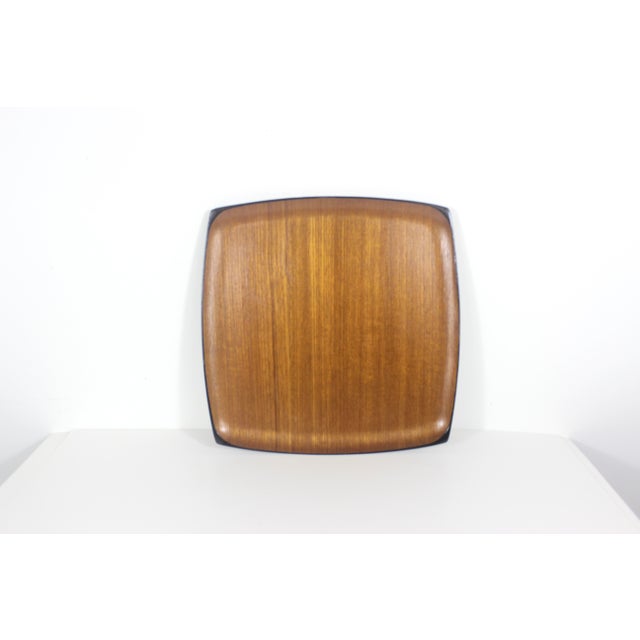 Mid Century Modern vintage tray made from molded teak wood. Really lovely grain in the wood. In excellent condition with...