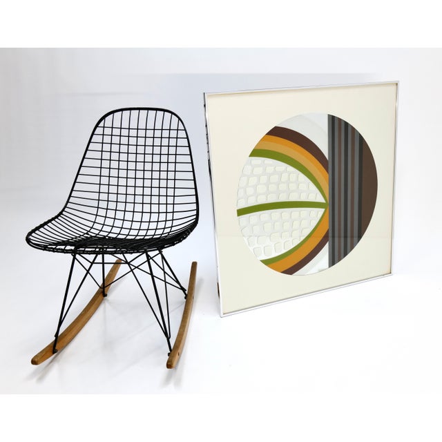 Late 20th Century Mid Century Abstract Mirror Wall Art For Sale - Image 5 of 17