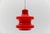 Mid-Century Modern Lipstick Red Glass Hanging Lamp by Peill & Putzler, 1960s For Sale - Image 3 of 11