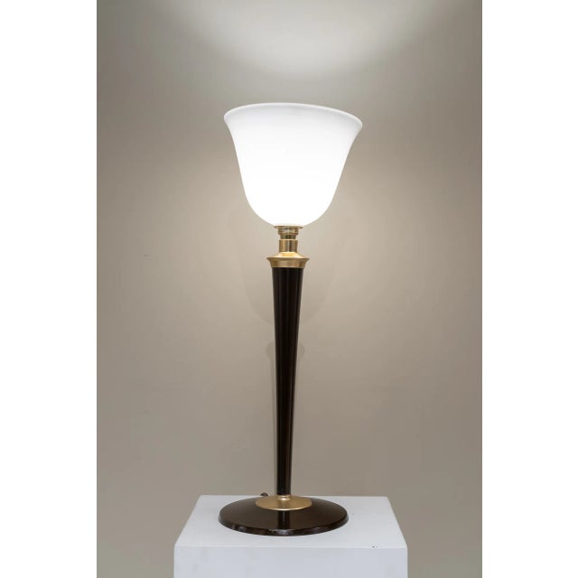 Art Deco French Dessert Lamp, Mazda, 1940s For Sale - Image 9 of 9