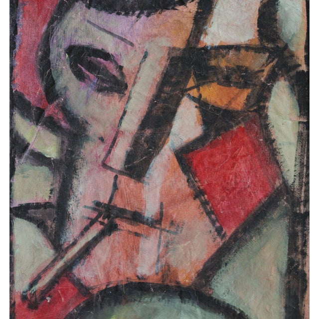 1980s Florentine School Artist, Hidden Portraits XVII, 1990s, Acrylic on Canvas, Framed For Sale - Image 5 of 10
