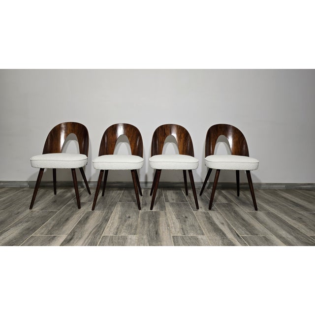 White Dining Chairs by Antonin Suman, 1960s, Set of 4 For Sale - Image 8 of 18