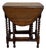 Antique English Table Drop Leaf Gateleg Barley Twist Oak Oval C. 1920-30s For Sale