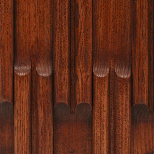 Wood Brutalist Style Oak and Bouclé Bench, Italy, 2000 For Sale - Image 7 of 10
