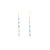 18k Gold Marquise Blue Topaz Gemstone Drop Earrings for Women- A Pair For Sale - Image 4 of 10