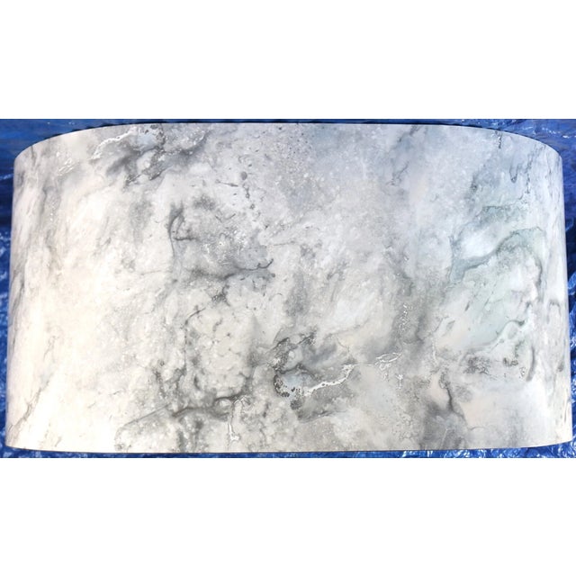 Postmodern 1980s Vintage Alpi Design Postmodern Marble Veneer Waterfall Nightstands Pair/Set For Sale - Image 3 of 17