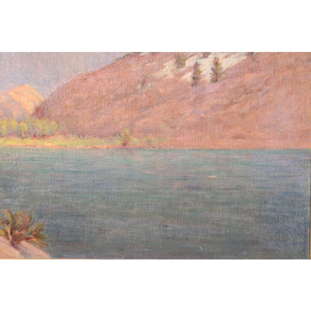 Wood High Sierras Landscape Painting by Frederick Carl Smith (1886-1955) For Sale - Image 7 of 12