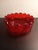 Vintage Fostoria Ruby Red Coin Glass Bowl For Sale - Image 4 of 9