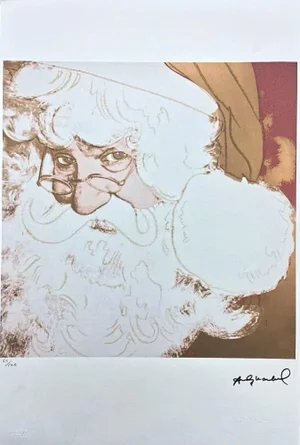 After Andy Warhol, Santa Claus, 1980s, Lithograph