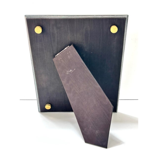 Vintage Malachite Inlay Picture Frame Hollywood Regency Green Desk Frame For Sale In Louisville - Image 6 of 8