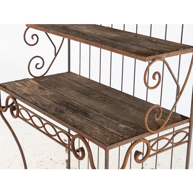 French Circa 1930 Wrought Iron Étagère / Boulangerie Racks For Sale - Image 10 of 14
